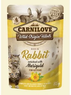 Carnilove Carnilove Kitten Rabbit&Marigold Mokra Karma dla kociąt op 85g - Mokra karma dla kotów - miniaturka - grafika 1