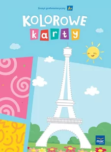 Kolorowe karty. Poziom A+. Zeszyt grafomotoryczny - Edukacja przedszkolna - miniaturka - grafika 1
