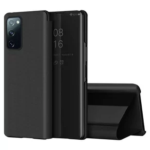 Etui Alogy Smart Clear View Cover z klapką do Samsung Galaxy S20 FE 5G Czarne - Etui i futerały do telefonów - miniaturka - grafika 1