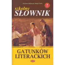 Szkolny słownik gatunków literackich - Słowniki języków obcych - miniaturka - grafika 1