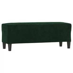 Lumarko Ławka, ciemnozielona, 100x35x41 cm, tapicerowana aksamitem - Ławki do przedpokoju - miniaturka - grafika 3