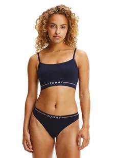 TOMMY HILFIGER MAJTKI DAMSKIE STRINGI MW THONG NAVY UW0UW02484 DW5 - Rozmiar: XS - Majtki damskie - miniaturka - grafika 1