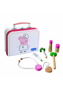 Barbo Toys Drewniany zestaw małego lekarza w walizce 460335 - Zabawy w naśladowanie dorosłych - miniaturka - grafika 3
