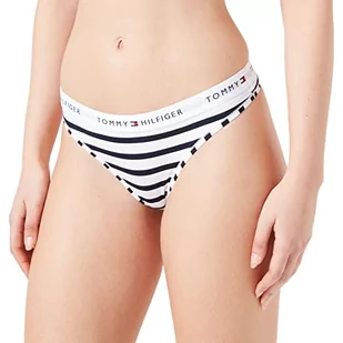 Tommy Hilfiger Damskie stringi, Wuw/Wlw Breton Stripe Navy, XS, Wuw/Wlw Breton paski granatowe, XS - Majtki damskie - miniaturka - grafika 1