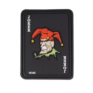 101 Inc. - Naszywka 3D - Joker - Czarna - 444130-5092 - Odzież taktyczna i umundurowanie - miniaturka - grafika 1