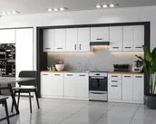 Meble kuchenne - Meble Kuchenne Białe Jowita 3.2m Z Blatem Kuchnia Modułowa Nowoczesna - miniaturka - grafika 1