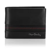 Portfele - Skórzany portfel męski z przeszyciami Pierre Cardin TILAK97 8806 - czerwony - miniaturka - grafika 1