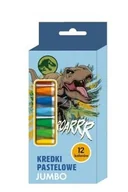 Kredki, ołówki, pastele i pisaki - Kredki pastelowe Jumbo 12 kolorów Jurassic Park - Beniamin - miniaturka - grafika 1
