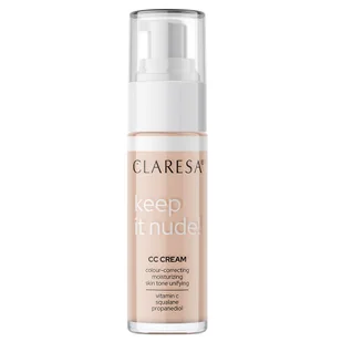 Claresa Keep It Nude! nawilżający krem-podkład wyrównujący koloryt cery 102 Warm Medium 33g - Podkłady do twarzy - miniaturka - grafika 1