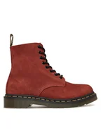 Botki damskie - Dr. Martens Trapery 1460 Pascal DM41402600 Czerwony - miniaturka - grafika 1