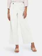 Spodnie damskie - JDY Spodnie materiałowe Geggo 15208430 Biały Wide Leg - miniaturka - grafika 1