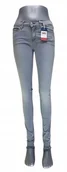 Spodnie damskie - Tommy Jeans Nora jeansy damskie DW0DW03563 - szare rurki orygin. - W27/L32 - miniaturka - grafika 1