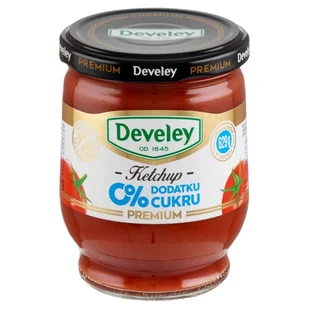 Ketchup Premium bez dodatku cukru 260g Develey - Warzywa w marynacie - miniaturka - grafika 1