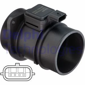 Przepływomierz masowy powietrza Delphi AF10653-12B1 - Przepływomierze - miniaturka - grafika 1