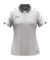 Koszulki i topy damskie - JAKO Damska koszulka polo Dynamic, jasnoszara/biała/szara, XL - miniaturka - grafika 1