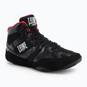 Pozostałe akcesoria do sportów walki - Buty bokserskie męskie LEONE 1947 Luchador black - miniaturka - grafika 1