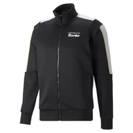 Bluzy męskie - Bluza rozpinana męska Puma PORSCHE LEGACY T7 czarna 53378201-L - miniaturka - grafika 1