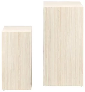 Zestaw 2 stolików kawowych Dice trawertyn 70 cm - Ławy i stoliki kawowe - miniaturka - grafika 1