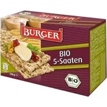 Burger PIECZYWO CHRUPKIE RAZOWE 5 ZIAREN BIO 250 g - Pieczywo chrupkie - miniaturka - grafika 1