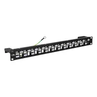 Panele krosownicze - Lanview LKS675BL panel krosowniczy 1U - miniaturka - grafika 1