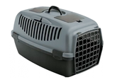 Sprzęt podróżny i transportery dla psów - Zolux Zolux Transporter GULLIVER 3 z plastikowymi drzwiczkami kol. niebieski/ciemny brąz (422095BAC) Dostawa GRATIS od 99 zł + super okazje - miniaturka - grafika 1