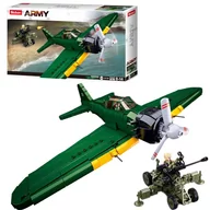 Klocki - Klocki Sluban Samolot Myśliwiec A6M Zero Działo 532 El - miniaturka - grafika 1