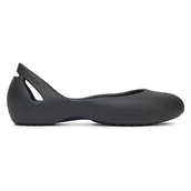 Klapki i japonki damskie - Klapki basenowe Crocs KADEE FLAT BLK 210833-001 - miniaturka - grafika 1