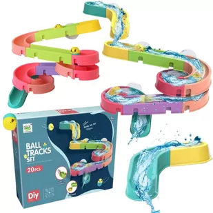 Duża Zjeżdżalnia Do Kąpieli Tor Zabawka Do Wanny Wodny Kulkowy Zestaw Wody - Zabawki interaktywne dla dzieci - miniaturka - grafika 1