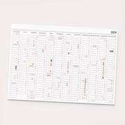 Kalendarze - Kalendarz ścienny 2024 - planer ścienny A2 z naklejkami (bez wieszaka) - miniaturka - grafika 1