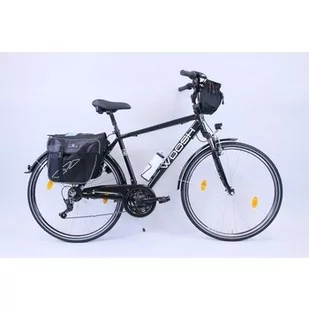 Rower trekkingowy 28 cali Woosh męski + sakwy, bidon, licznik - Woda - miniaturka - grafika 1