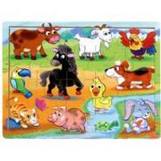 Puzzle - Brimarex Puzzle drewniane TOP BRIGHT - Na wsi, 20 elementów 1898496 - miniaturka - grafika 1