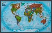 Mały naukowiec - Świat Explorer, mapa ścienna polityczna do wpinania - pinboard, 1:42 334 000, National Geographic - miniaturka - grafika 1