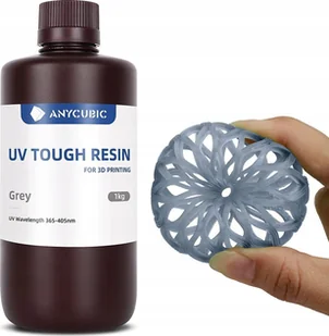 Anycubic Żywica Uv Tough Grey 1 kg - Filamenty i akcesoria do drukarek 3D - miniaturka - grafika 1