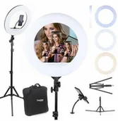 Lampy studyjne - Ring płynna regulacja 45cm statyw torba - miniaturka - grafika 1
