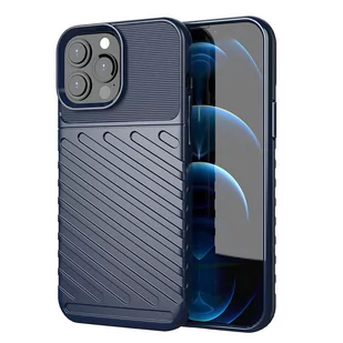 Hurtel Thunder Case elastyczne pancerne etui pokrowiec iPhone 13 Pro Max niebieski - Etui i futerały do telefonów - miniaturka - grafika 1