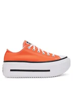 Trampki damskie - Converse Trampki Chuck Taylor All Star Lift Double Stack Platform A16284C Czerwony - miniaturka - grafika 1
