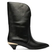 Botki damskie - Botki LOVE MOSCHINO JA24363G0NIA0000 Czarny - miniaturka - grafika 1