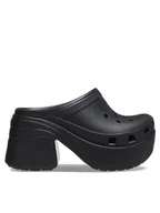 Klapki i japonki damskie - Crocs Klapki Siren Clog 208547 Czarny - miniaturka - grafika 1