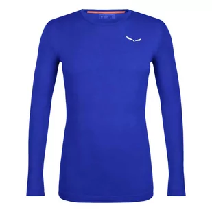 Koszulka Salewa Zebru Fresh Amr M L/S Tee - electric - Koszulki sportowe męskie - miniaturka - grafika 1