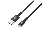 Kable USB - Kabel USB-Micro USB 1m silikonowy czarny Quick Charge - miniaturka - grafika 1