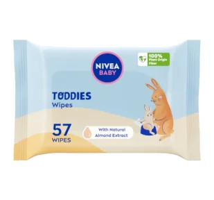 Nivea Baby Toddies chusteczki biodegradowalne 57szt - Chusteczki nawilżane - miniaturka - grafika 1