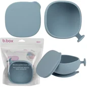 Miseczki i talerzyki dla dzieci - Miseczka z przykrywką i przyssawką B.box - błękitny - miniaturka - grafika 1