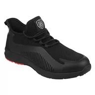 Koszulki męskie - Iron Mountain IMSHU229 męskie stalowe noski antypoślizgowe przeciwpoślizgowe przeciwprzenikające antystatyczne odporne na ciepło podeszwa odzież robocza bezpieczeństwo buty stopa, czarny, 10/44 - miniaturka - grafika 1