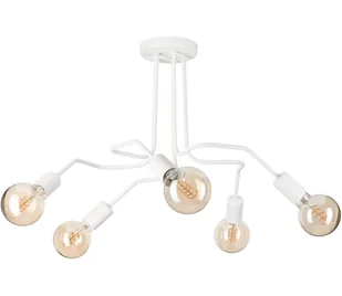 Żyrandol natynkowy MATYLDA 5xE27/60W/230V biały - Lampy sufitowe - miniaturka - grafika 1