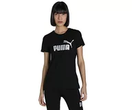 Koszulki i topy damskie - PUMA T-shirt damski ESS+ metaliczny logo, czarny, L - miniaturka - grafika 1