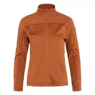 Bluzy damskie - Damska bluza polarowa Fjallraven Abisko Lite Fleece Jkt terracotta brown - L - miniaturka - grafika 1