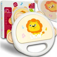 Zabawki sensoryczne - ZABAWKA EDUKACYJNA SENSORYCZNA TAMBURYN DLA DZIECI GRZECHOTKA NIEMOWLĄT - miniaturka - grafika 1