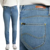 Spodnie damskie - Lee SCARLETT HIGH Mid Blue RURKI WYSOKI STAN BLUE DżINS W30 L33 - miniaturka - grafika 1