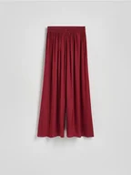 Spodnie damskie - Reserved - Spodnie palazzo - bordowy - miniaturka - grafika 1