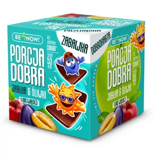 VIVIO Kostka jabłko śliwka 16g Benow kos-jab-sli-16g - Desery dla dzieci - miniaturka - grafika 1
